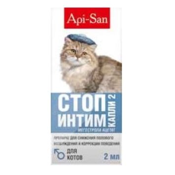 Api-San Стоп - интим Капли для котов 2мл