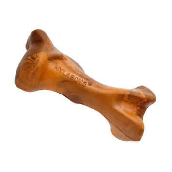 Nylabone Strong Chew Rubber Bone Жевательная игрушка для собак со вкусом говядины