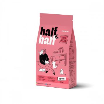 Half&Half (Халф энд Халф) Premium Kitten Beef - Сухой корм для котят с говядиной