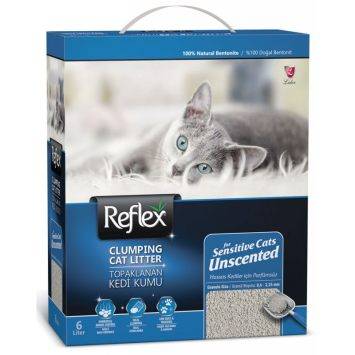Reflex (Рефлекс) Unscented - Бентонитовый наполнитель без аромата для чувствительных кошек