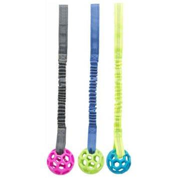 Trixie (Трикси) Bungee Tugger Игрушка мяч на веревке с амортизатором для собак 7/48 см (полиэстер)