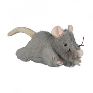 Trixie (Трикси) Игрушка Мышка плюшевая с пищалкой для кошек 15 см