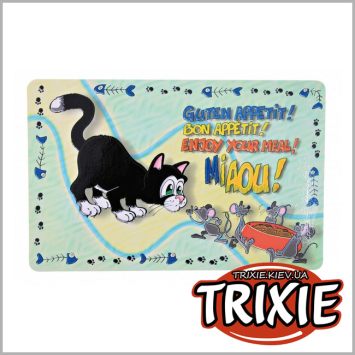 Trixie (Трикси) 24542 Коврик "Enjoy your meal" под миски для котов 44 х 28 см