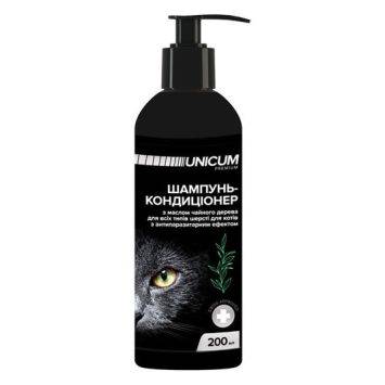 Unicum (Уникум) - Шампунь-кондиционер для кошек с маслом чайного дерева