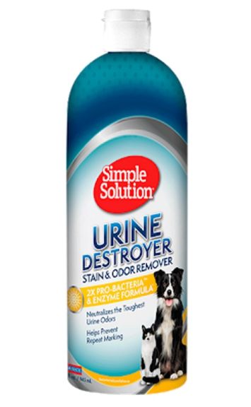 Simple Solutions (Симпл Солюшн) Urine destroyer stain and odor remover - Быстродействующее средство для удаления стойких пятен и нейтрализации запаха мочи домашних животных