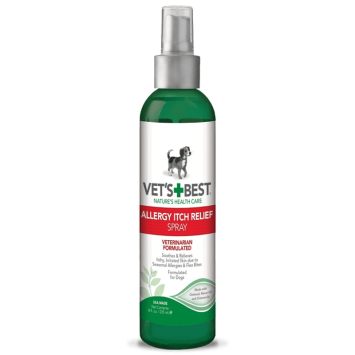 Vet`s Best (Ветс Бест) Allergy Itch Relief Spray - Спрей для собак при аллергии, для чувствительной кожи, устраняет зуд