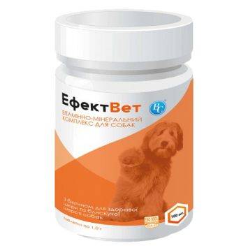 Ветсинтез (Ветсинтез) ЭффектВет - Витаминно минеральный комплекс с биотином для здоровой кожи и блестящей шерсти собак