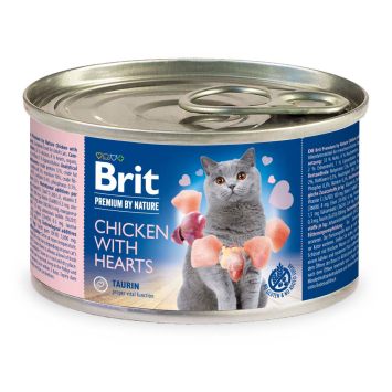 Brit Premium (Брит Премиум) by Nature Chicken with Hearts - Влажный корм с курицей и сердцем для взрослых котов