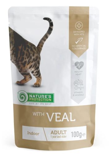 Nature's Protection (Нейчерс Протекшн) Indoor with Veal – Консервированный корм для взрослых кошек, живущих в помещении (телятина)