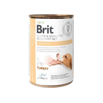 Brit (Брит) VetDiets Dog Hepatiс - Влажный корм для собак с заболеванием печени (индейка/горошек)
