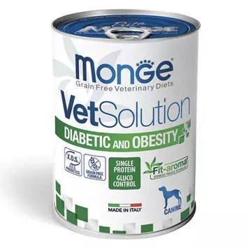 Monge (Монж) VеtSolution Wet Diabetic & Obesity Canine Dog - Влажный корм для собак при диабете с тунцом