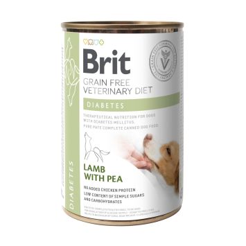 Brit (Брит) VetDiets Diabetes - Влажный корм для собак с заболеванием сахарным диабетом (ягненок/горошек)