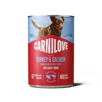 Carnilove (Карнилав) Adult Dog Salmon & Turkey- Консервированный беззерновой корм для взрослых собак, с лососем и индейкой паштет