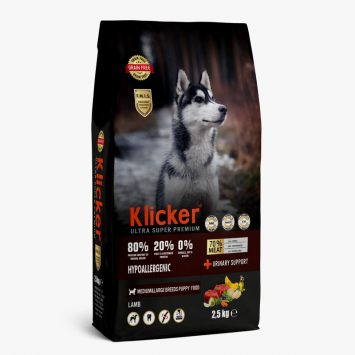 Clicker (Кликер) Puppy Medium/Large - Сухой корм для щенков средних и крупных пород с ягненком