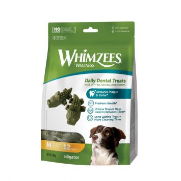 Whimzees (Вимзис) Wellness Daily Dental Treats Alligator - Алигатора натуральные лакомства для зубов собак