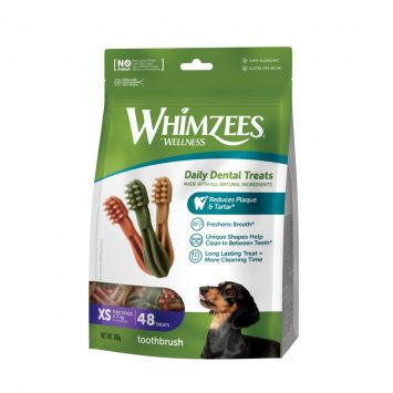 Whimzees (Вимзис) Wellness Daily Dental Treats Toothbrush - Натуральные лакомства для зубов собак