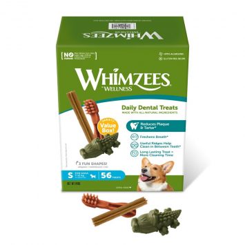 Whimzees (Вимзис) Variety Value Box Stix, Alligator та Toothbrush - Набор лакомств в ассортименте для зубов собак