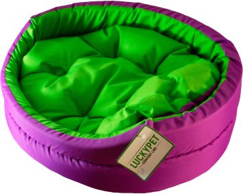 Lucky Pet (Лаки Пет)  "Зірка" - Лежак для собак и котов, фиолетово-зеленый